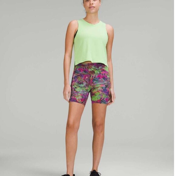 Lululemon Train to Be Tank Top Scream Green Light size 8  W1CXAS - Picture 1 of 9